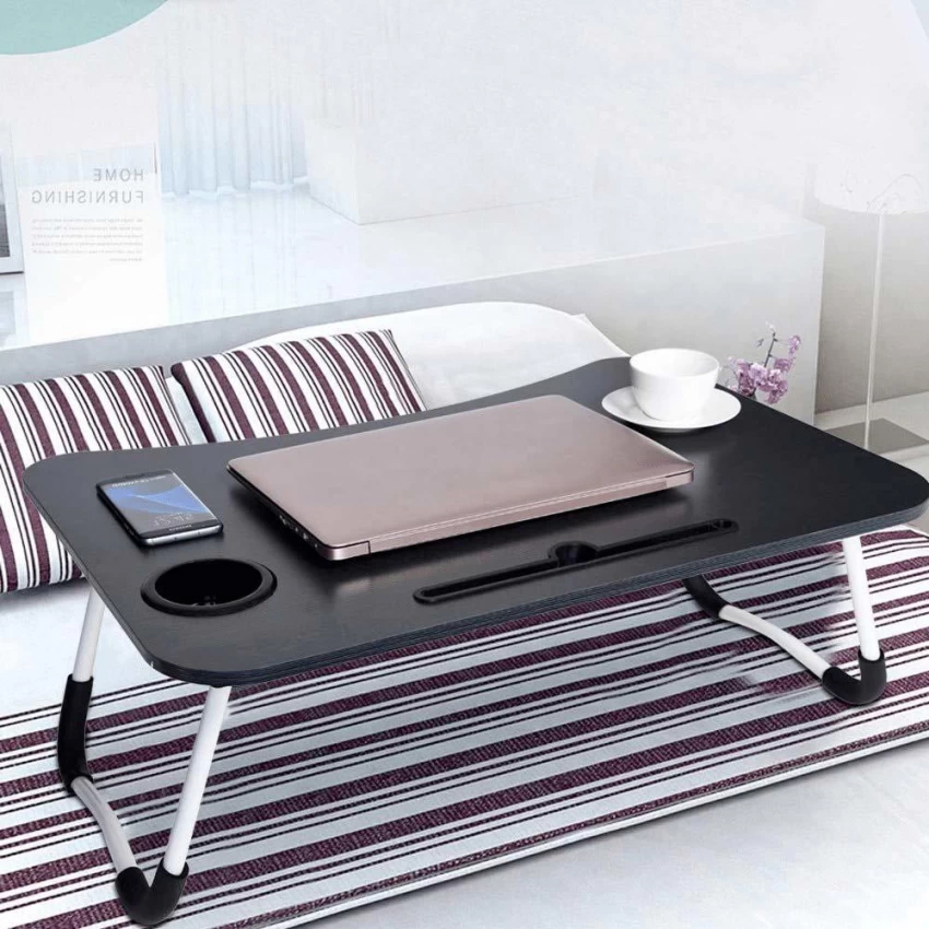 Laptop Table for Bed, With Drawer & without drawer (both), Handle, Cup Holder & tablet holder Portable Gaming laptop Metal Stand, Strong iron made stands Portable Folding Table for Study, Best Laptop Desk for Kids, Desk Foldable for Home, & Office