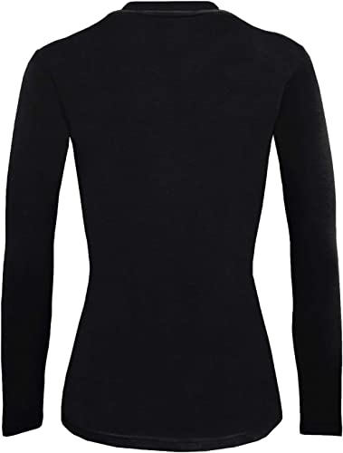 Sharrys Full Sleeves T shirt For Womens Basic Plain 100% Organic Cotton t shirt For Girls New arrivals Casual Summer Wear ( Black )