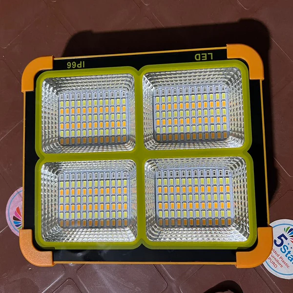 LED Flood Light with Solar Panel & Power Bank 100 W | Daraz.pk