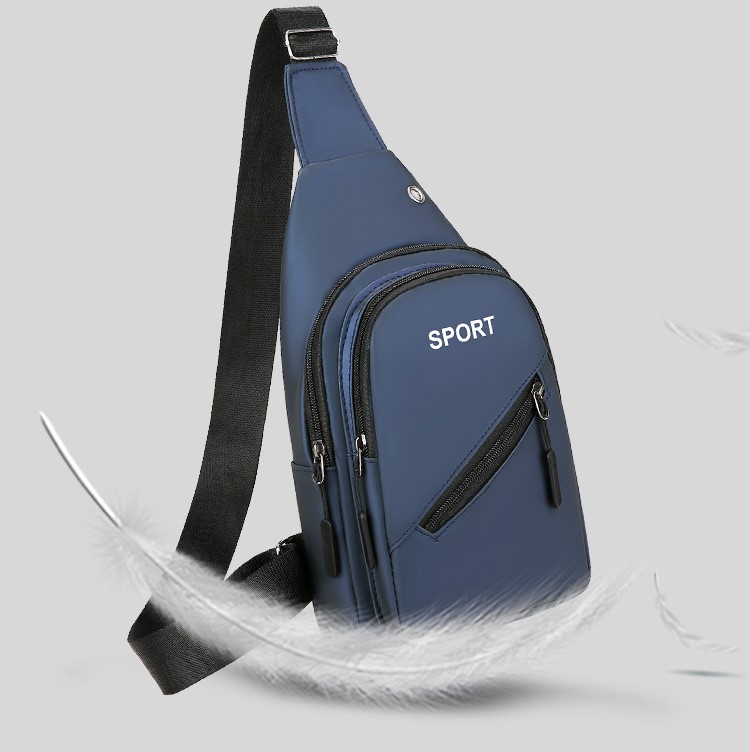 Good Quality chest bag Leisure Fashion Portable Chest Bag Men's Crossbody Canvas Shoulder Bag Large Capacity Outdoor Sports Accessory