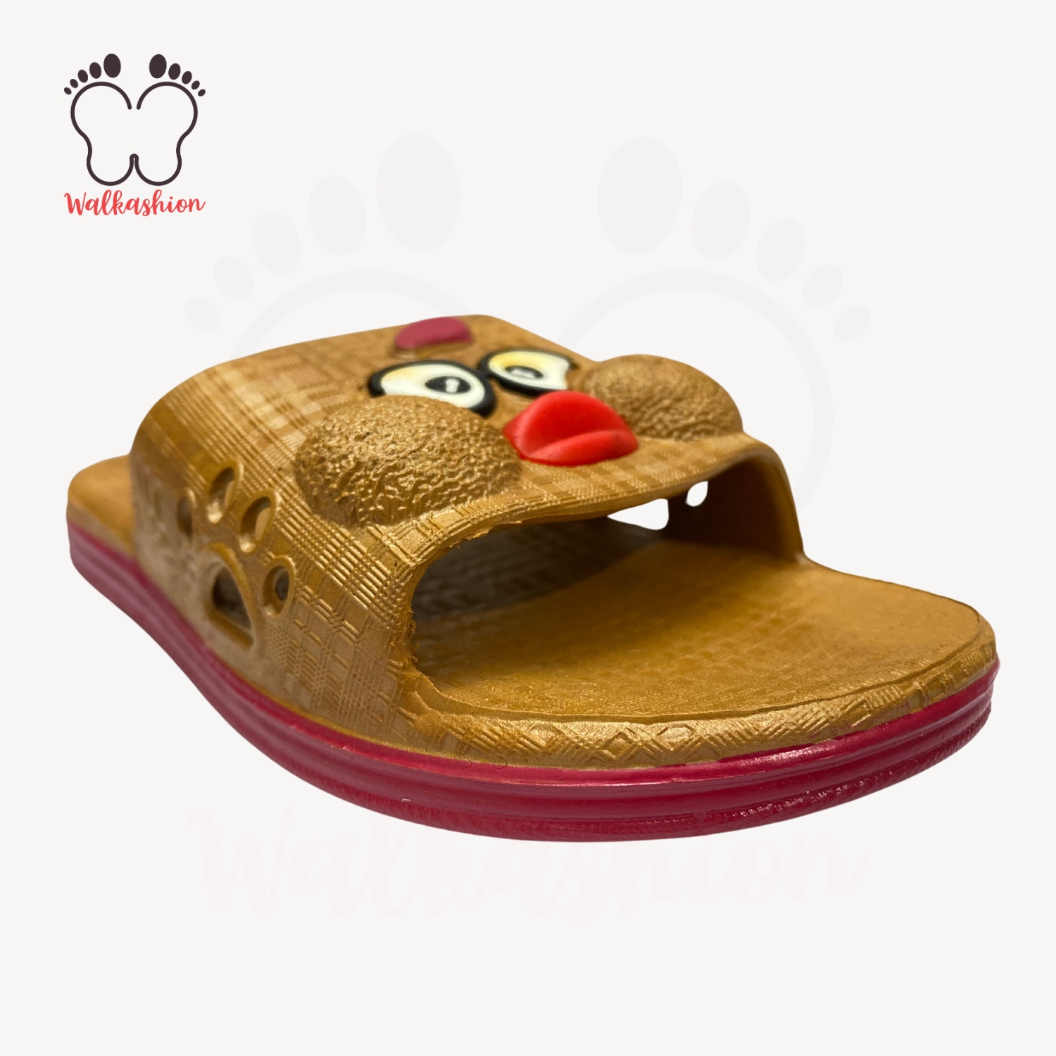 Kids Unisex Nylon Slides and Slippers. Age range 2.5 to 6 years. Anti-Slip Slippers for Baba and Baby. Water proof Nylon Material. Washable. Available in Random Colors and design. Best in Marble and Tiles flooring.