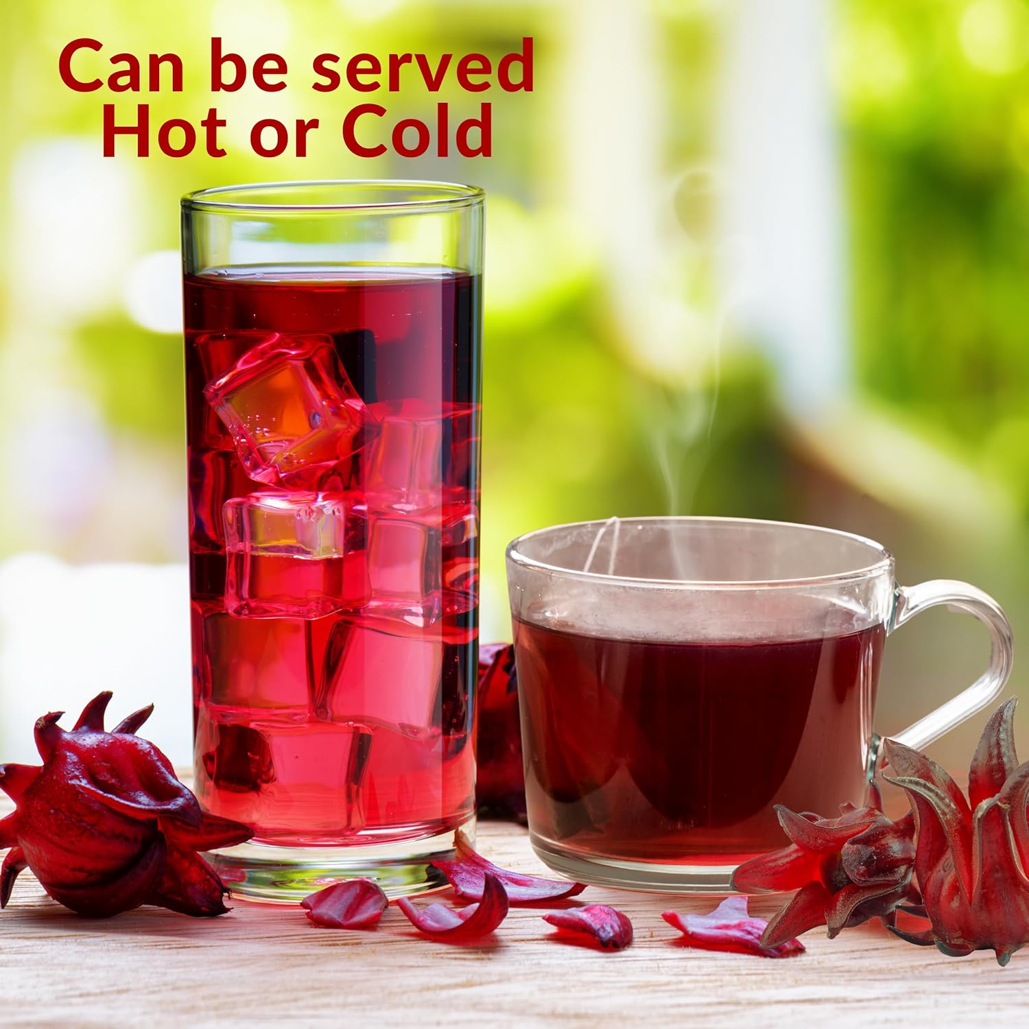 Aazon.co : Hibiscus Flower Loose Leaf Tea - Herbal Tisane - Caffeine