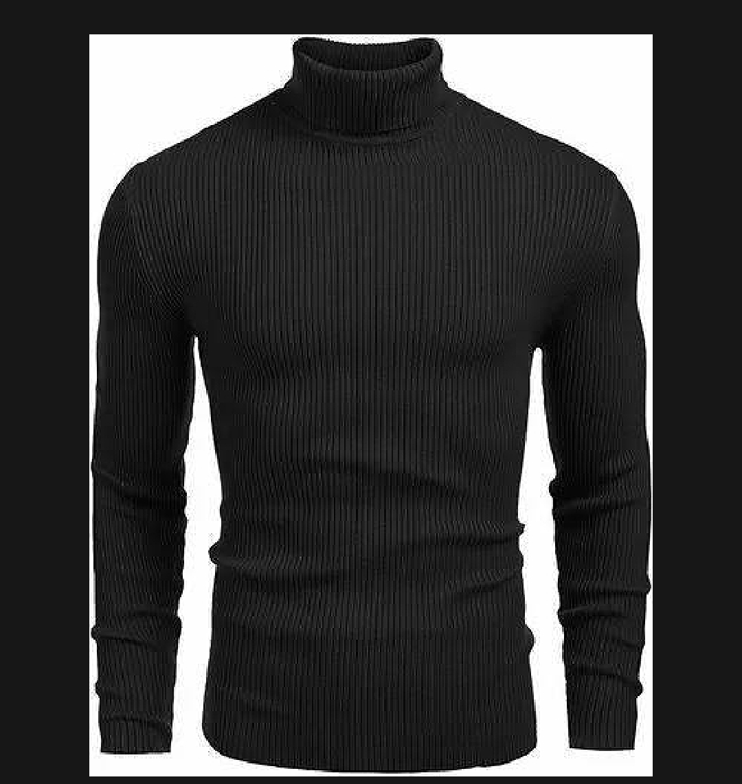 Men's Slim Fit Turtleneck - Winter-Ready Long Sleeve High Neck Shirt for Boys