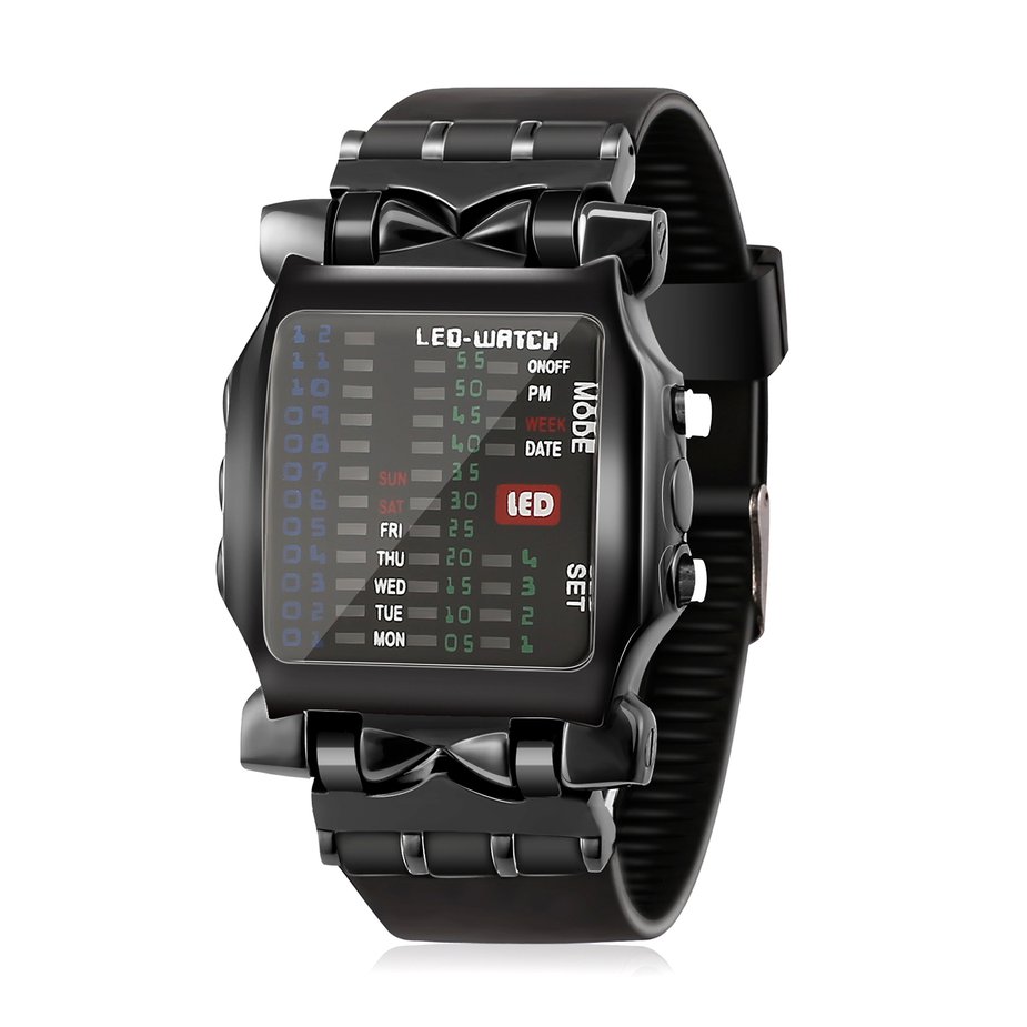 Binary Display Binary Wrist Watch For Professionals Stylish - Main Image