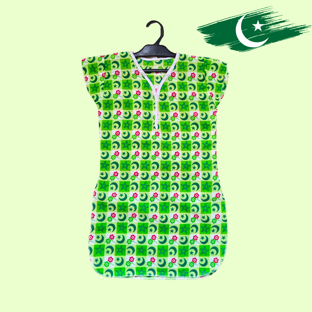 14 August Stylish Cotton Tops for Kids Stitched A-Line Kurti for