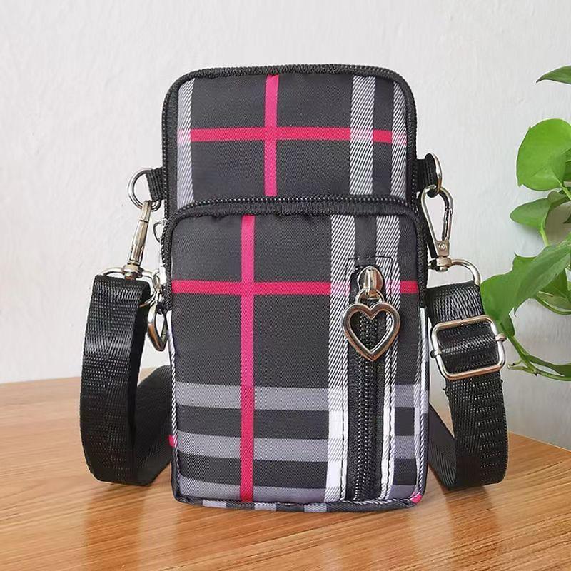 Balloon Nylon Mobile Phone Crossbody Bag – 3-Layer Wallet