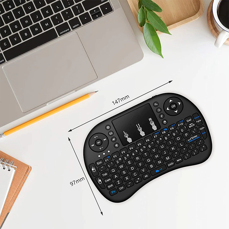 Mini Touch Pad RF 500 Wireless with 3 Colour Backlight Keyboard Mouse - rf500 keyboard – rf500 wireless keyboardBy QB