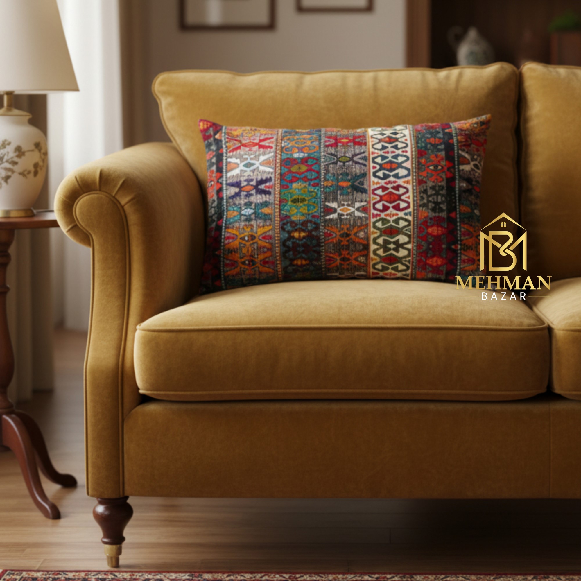 13"X19" Inches Luxury Velvet or Jute Baby Cushion Cover Digital print with Silk Back and Zip