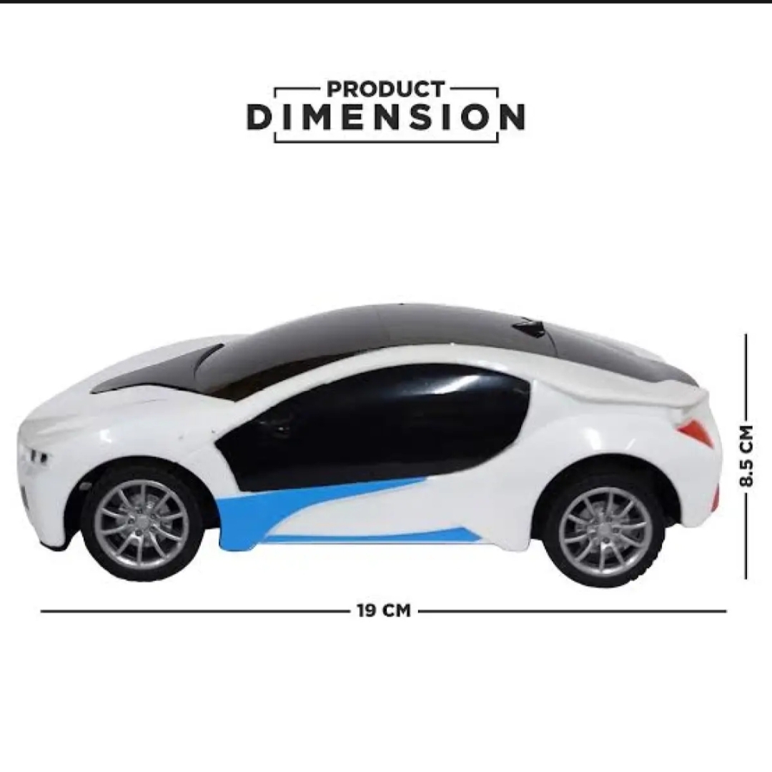 Rechargeable Remote Control High Speed 3D Famous Car With Lights And Left Right Turn Option