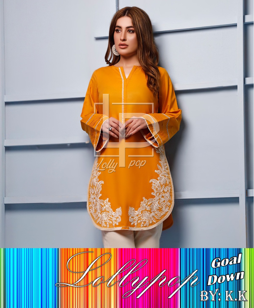 kurti daman design