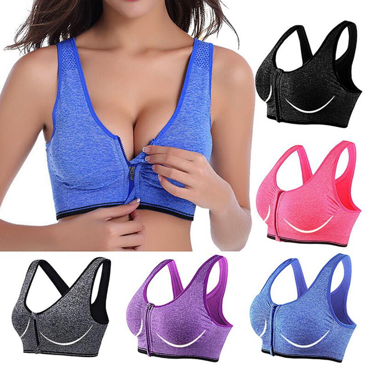 Women Breathable Sports Bra Adjusted-Straps Anti-Sweat Shockproof