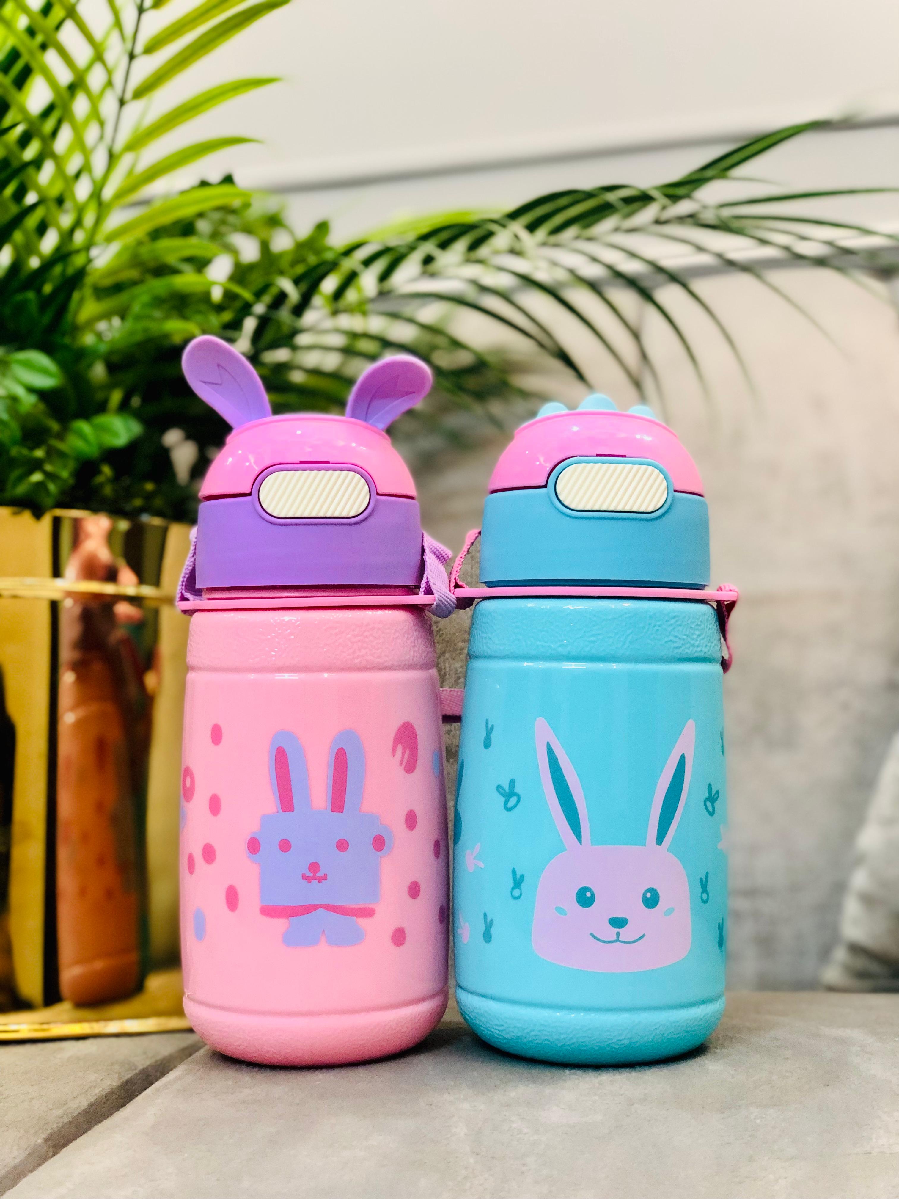 Water Bottle for Boys & Girls | Cute Robo, Meow, & Bunny Designs | non thermal | 780ml Kids Sports Water Bottle | Leak-Proof & Durable | Perfect for Gym, School & Outdoor Activities | Stylish College Thermos for Kids | Ideal for Girls & Boys