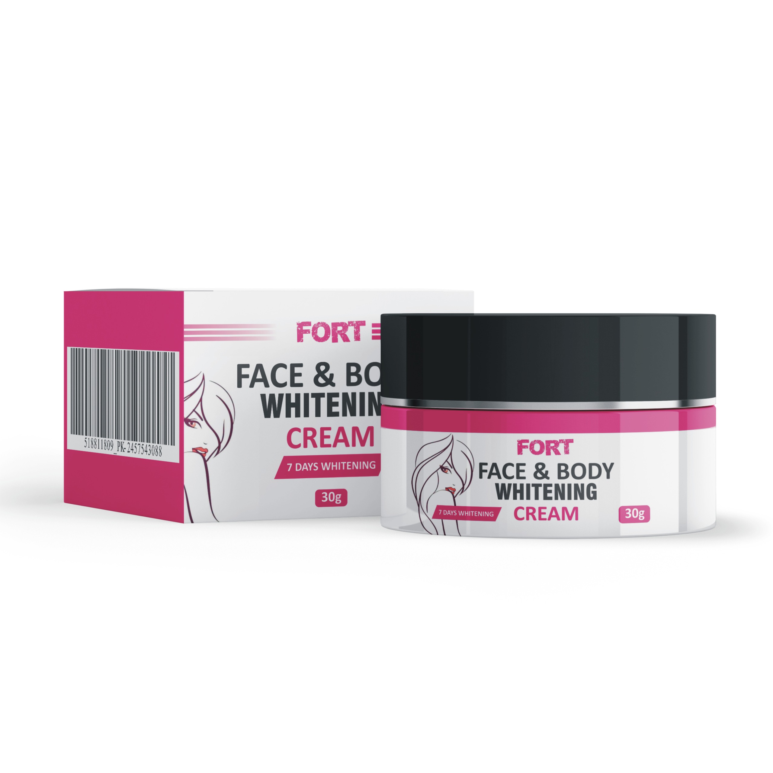 FORT Face And Body Whitening Cream - 30 Ml