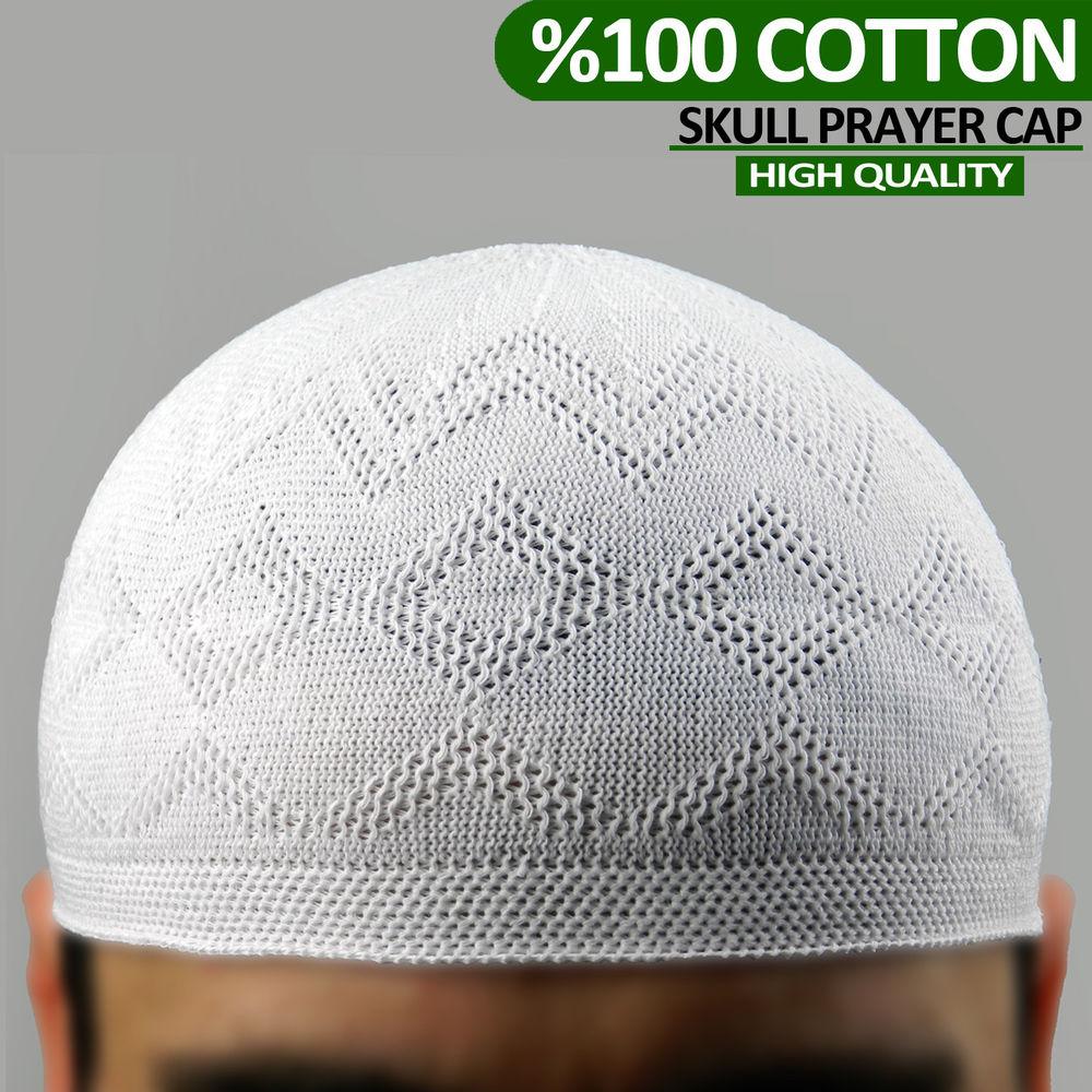 Turkish Cotton Knit Topi Namazi Prayer 