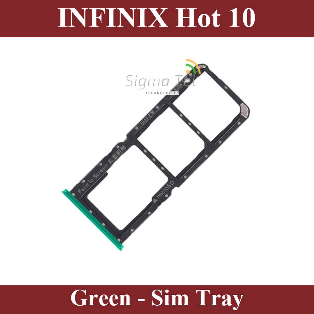 infinix hot 10 sim card slot