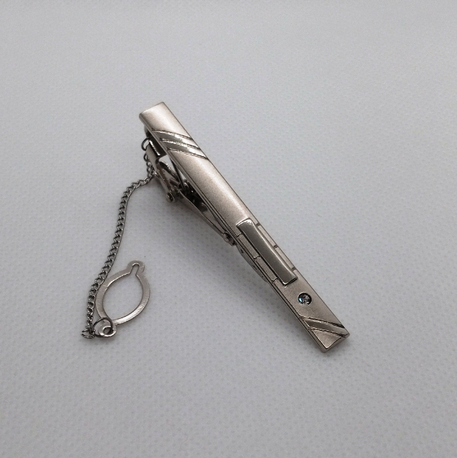 SILVER Stainless Steel Tie Pin-Tie Clips for Men
