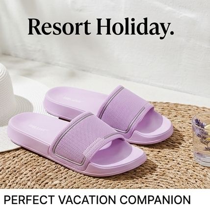 Luxury Crown Design Waterproof Microfiber House Slippers for Women, Comfortable Soft Sole Flip Flops