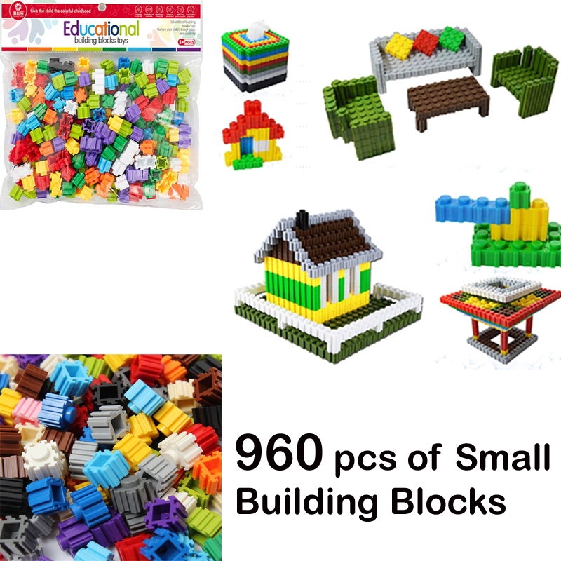180 pcs - Bricks Blocks Pack Toys for Kids Children Colorful Plastic Educational Building Block Models for Kids
