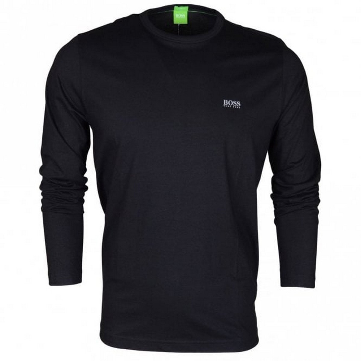 Full Sleeves Round-Neck T Shirt Black 