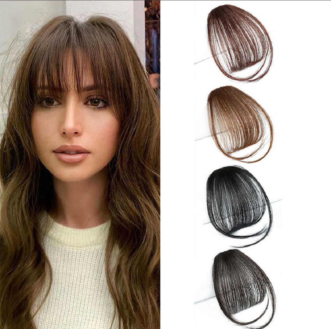 Air Bangs wig for ladies/girls - Summer light and thin Bangs Natural Forehead invisible Bangs wig