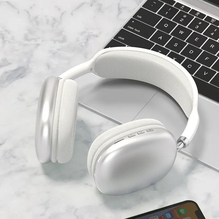 Wireless Bluetooth Headphones Over Ear Stereo Bass Noise Cancellation Headset with Mic Foldable Design Comfortable Ear Cushions Long Battery Timing Support Android Laptop PC Gaming Headphones for Music Calling Online Classes Travel Gym Smart Devices High