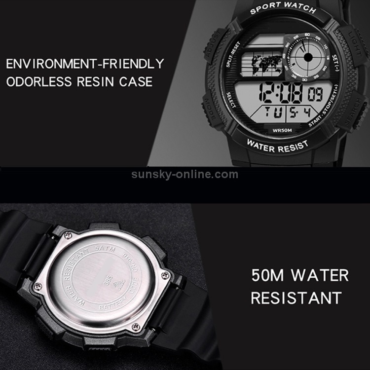 Military Men's Digital Sports Watch For Men Boys Waterproof with LED Back light Digital Watch for Men