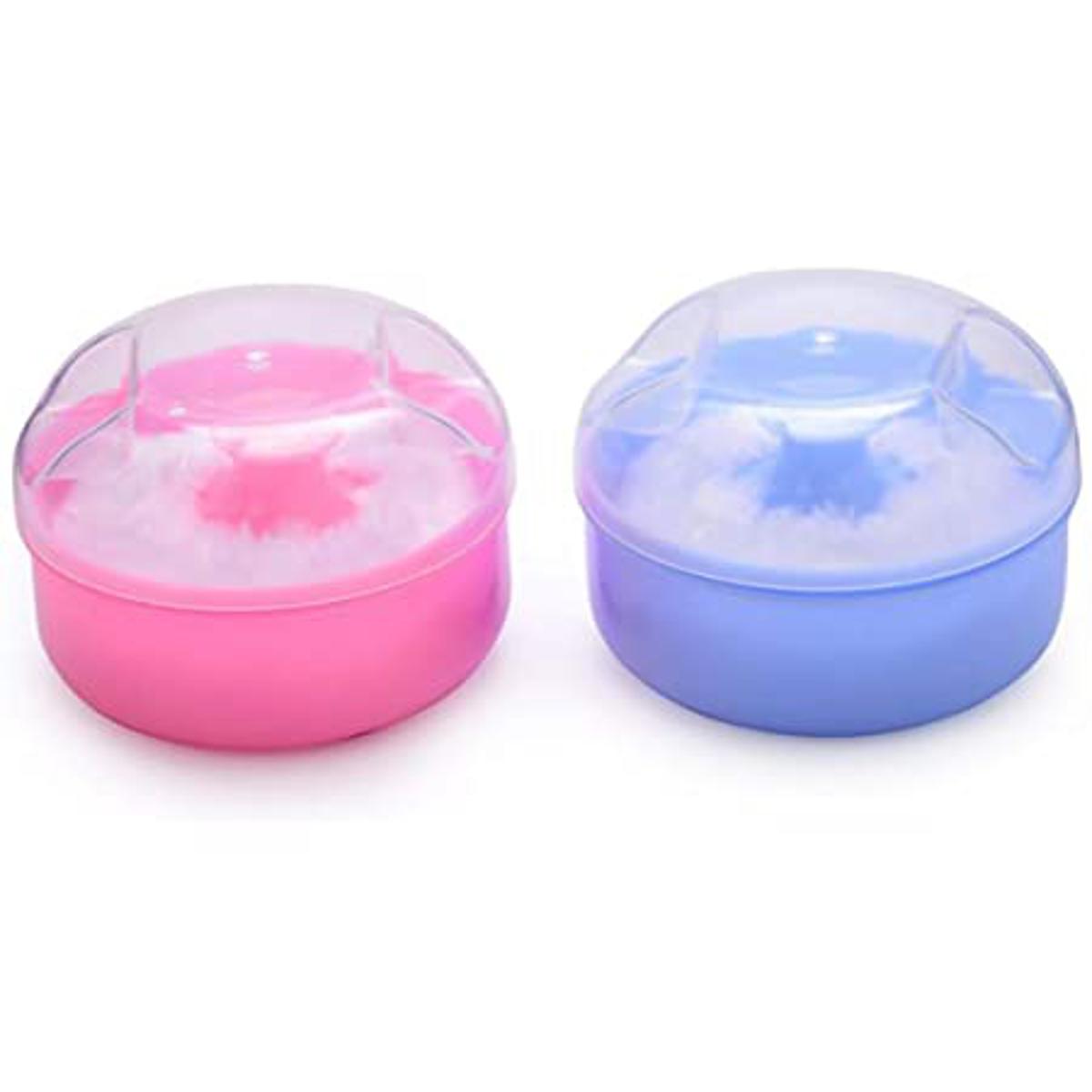 Baby Body Cosmetic Powder Puff Body Powder Puff and Container Case