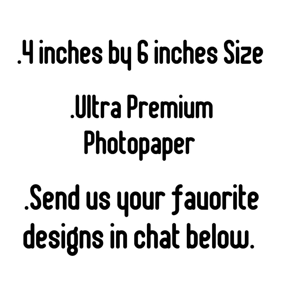 Manga Anime Photo Cards Of Your Choice 50pcs 4x6 inches for Wall Decor Posters