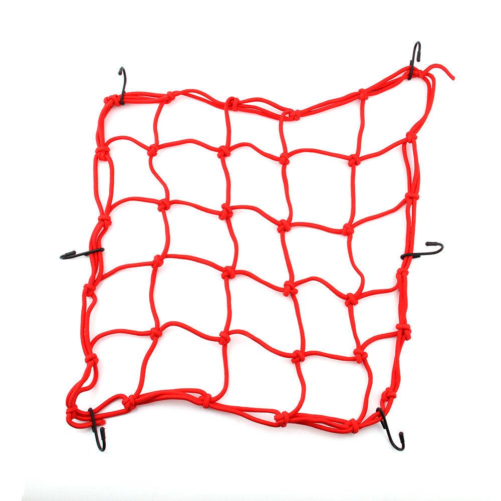 Motorcycle Cargo Net Helmet Mesh Luggage Bag Cargo Cover Seat Net 6 Hooks