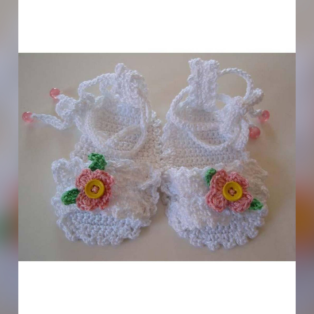 Lovely Woolen Handmade Crochet Baby Summer Sandal