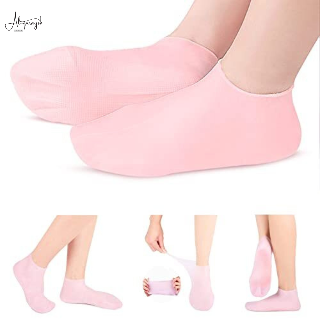 Moisturizing Socks Silicone Gel Spa Exfoliating Socks for Dry Cracked Skin Heel Socks Anti Slip for Foot Care Softening Calluses Multi-purpose Unisex