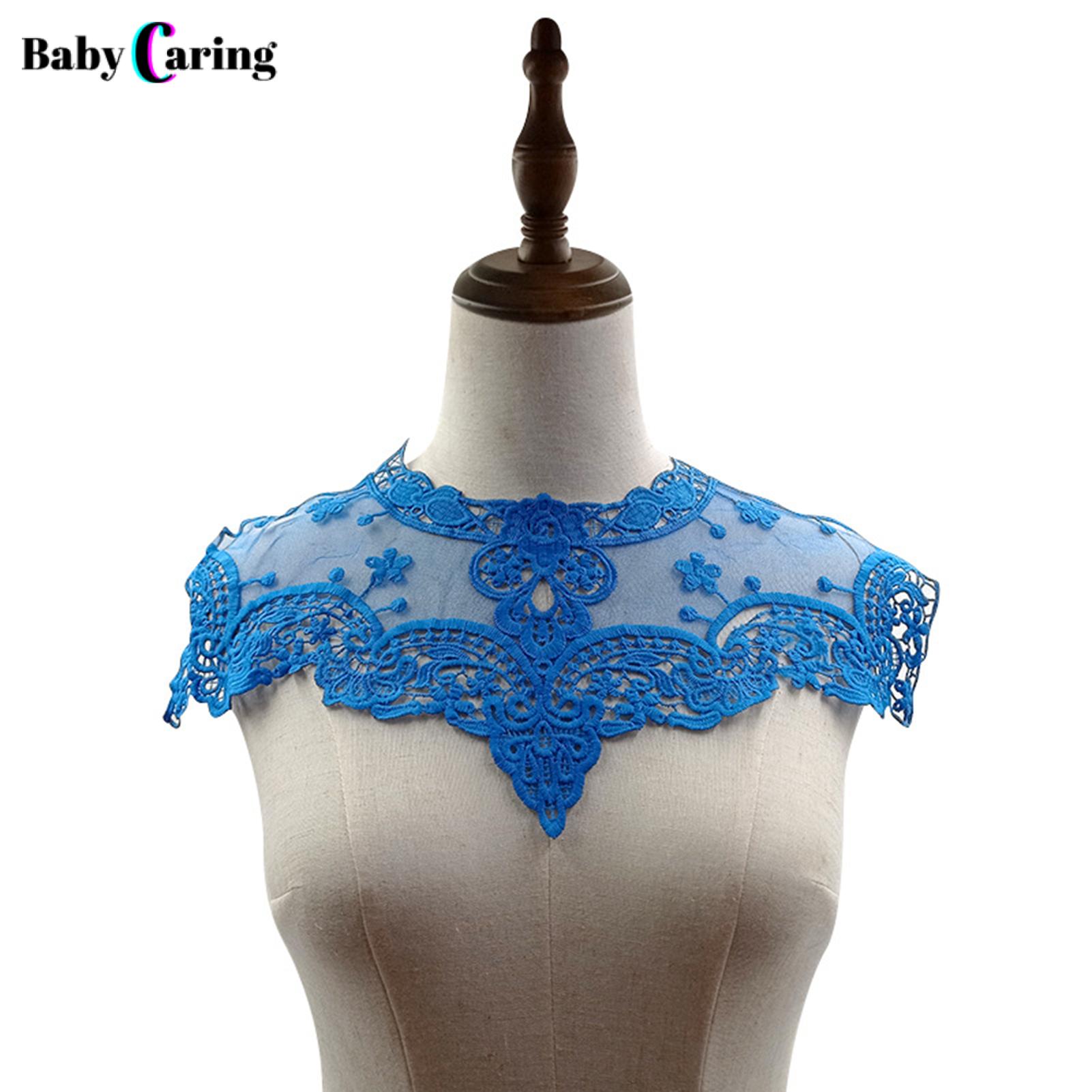 Dark Red Lace Neck Collar main image 0