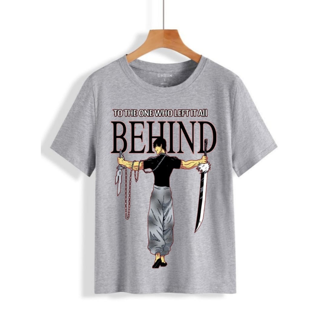 Toji Fushiguro Anime Printed Cotton Half Sleeves O Neck Tshirt  For Men & Boys