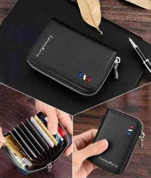 Zip card wallet Genuine Leather Minimalist Men's Purse Long Wallet For Men Bi Fold Simple Wallet Clasp Card Holder Wallet Small Wallet for Men and Boys - Slim and Smart Wallet Small Wallet for Men and Boys - Slim and Smart Wallet