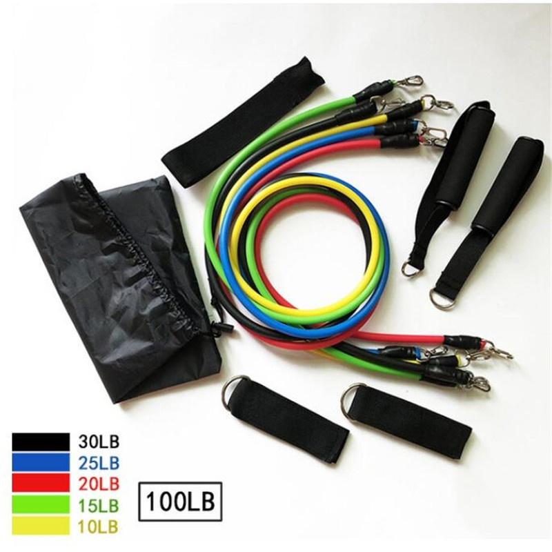 Power Resistance Bands for Workout for Women & Men (11pcs), Exercise Bands for Home and Gym Workouts. Perfect Resistance Band for Exercise and Muscle Building.