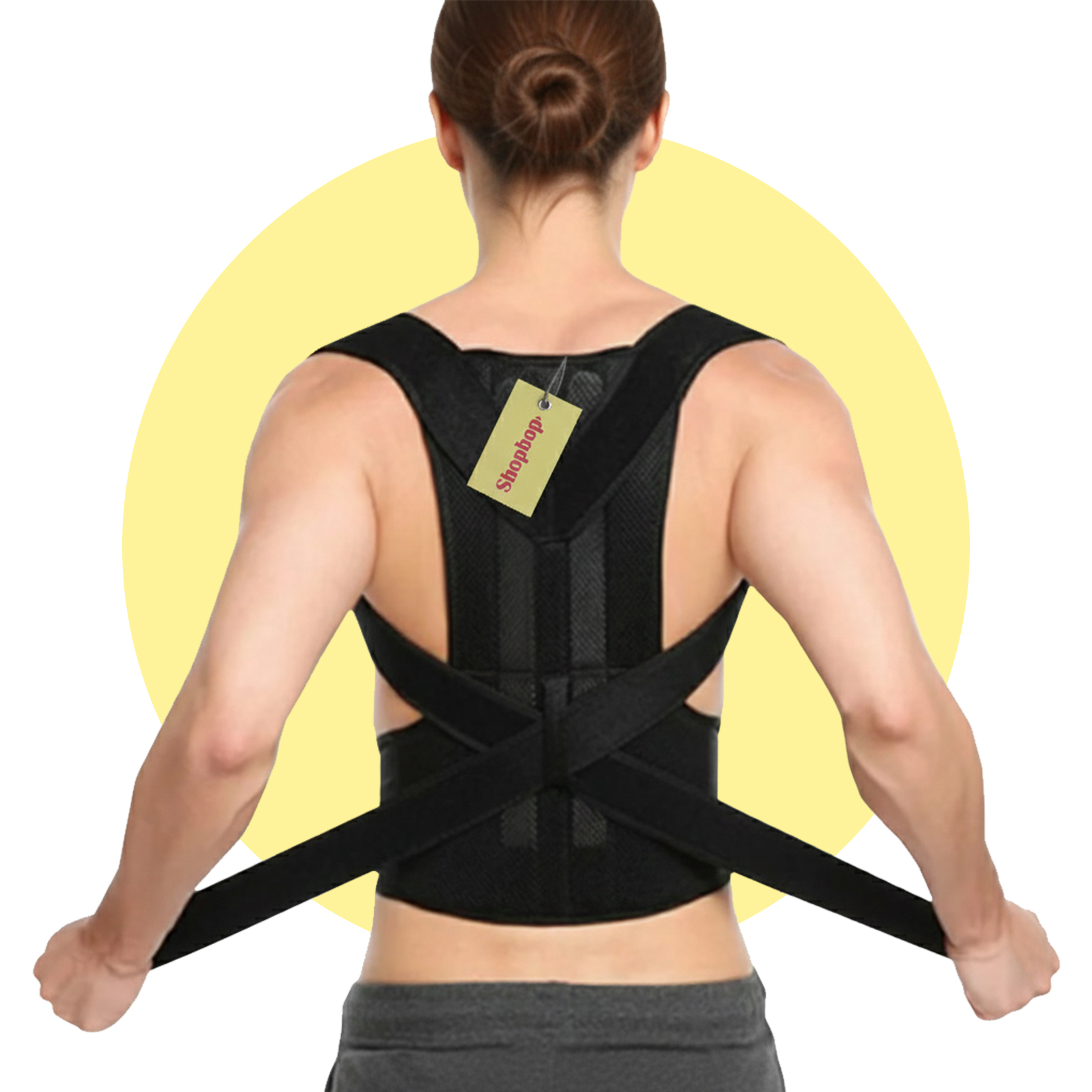 SHOPBOP Certified Posture Belt, Posture Corrector Belt, Back Support Belt, Backbone Belt, Spine Support Belt, Back Pain Relief Shoulder Back Support Belt for Ladies and Men