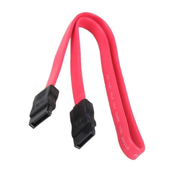 High-Quality SATA 3.0 Data Cable for SSD/HDD - Elegant Red S-Mount Connector Sata Cable for SSD and HDD Fast Sata Cable Data transfer