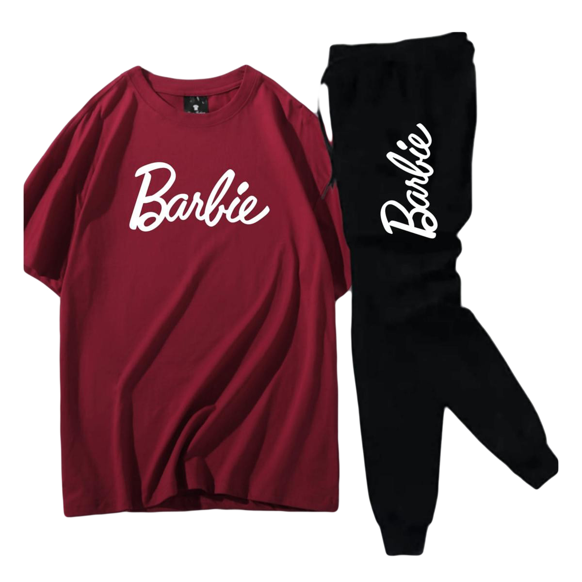 Maroon Trendy Printed Tracksuit For Girls & Womens