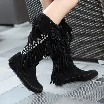 ladies long boot shoes