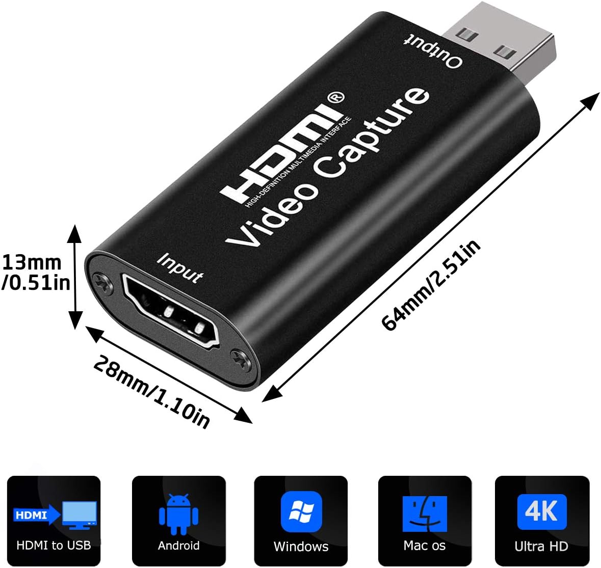 HDMI Video Capture Card USB 2.0 4K 1080P Daraz.pk