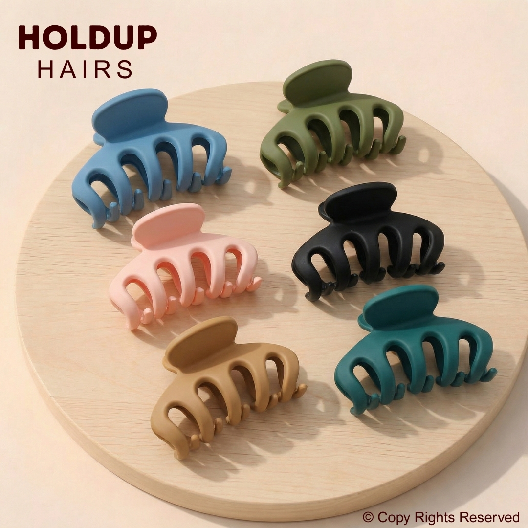 Korean Pumpkin Shaped Strong and Comfortable Strong Hold Hair Claw Clip for Girls and Women Hair Accessories