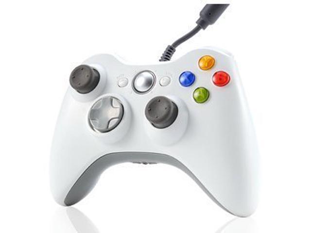 Xbox 360 Controller for Windows & Xbox 360 Console Wired USB Joystick Support PC Laptop[WHITE]