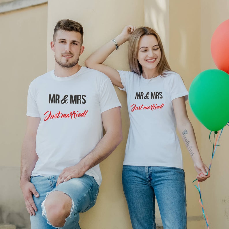 Just Married Shirts - Mr And Mrs Shirts 