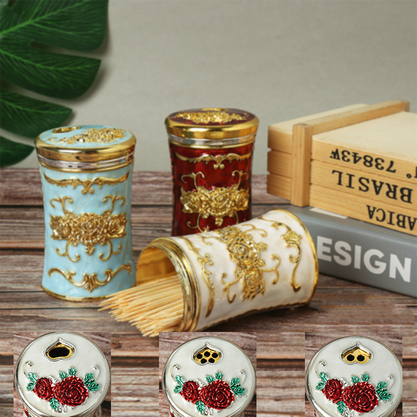 Toothpick Box Eye-Catching Creative Toothpick Dispenser Box Mini Gadget