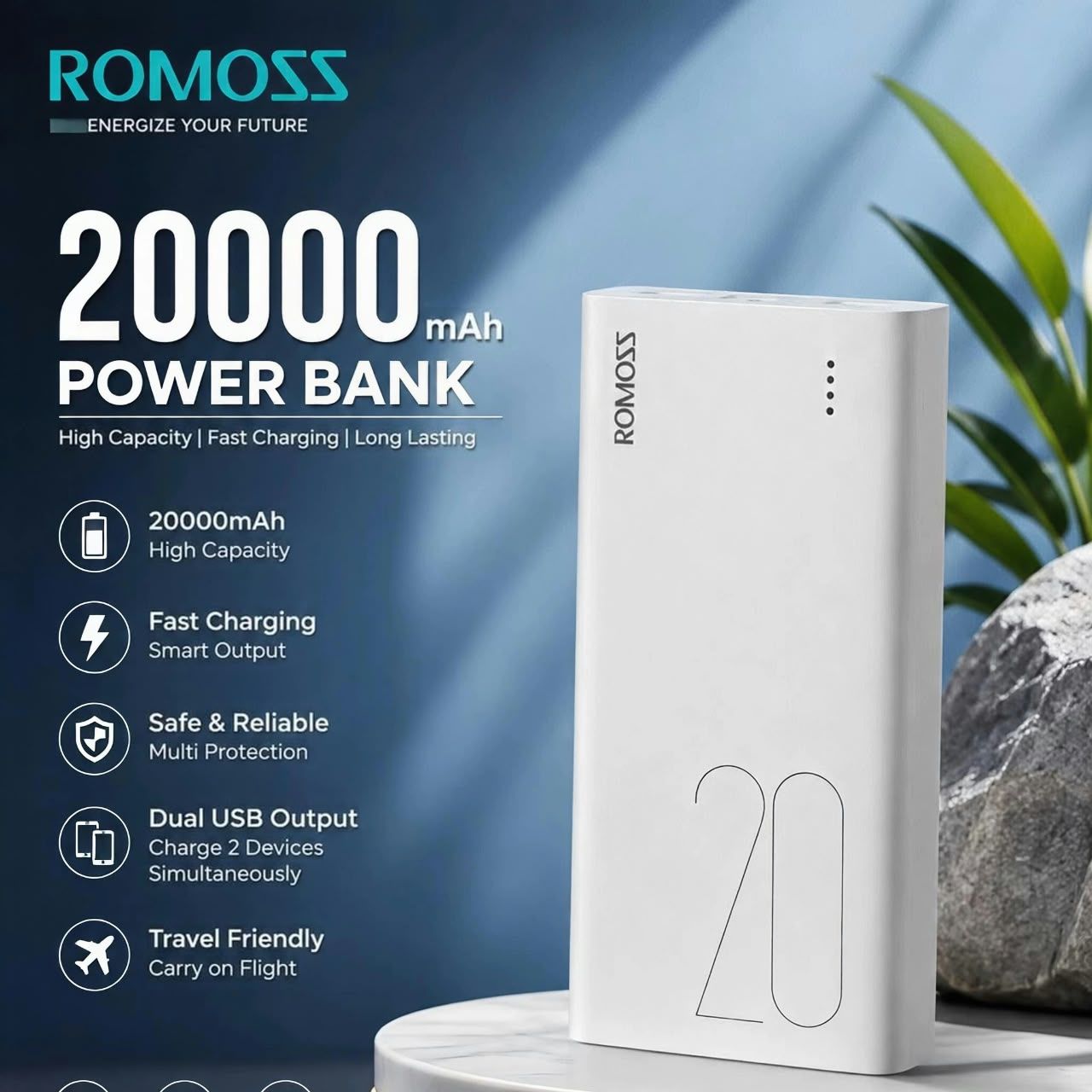 10000mAh Fast Charging Power Bank with LED Digital Display – Portable Slim Backup Charger