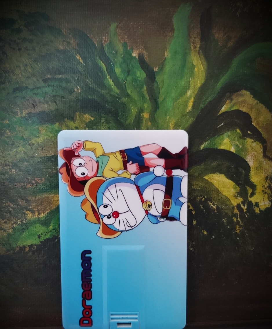 Real Genuine Memory Disk USB Card shaped memory flash Drive with Cartoon Print for Wallets