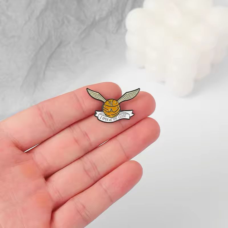 Golden Snitch Enamel Brooch Pin – Harry Potter Inspired Lapel Pin for Jackets, Bags & Backpacks