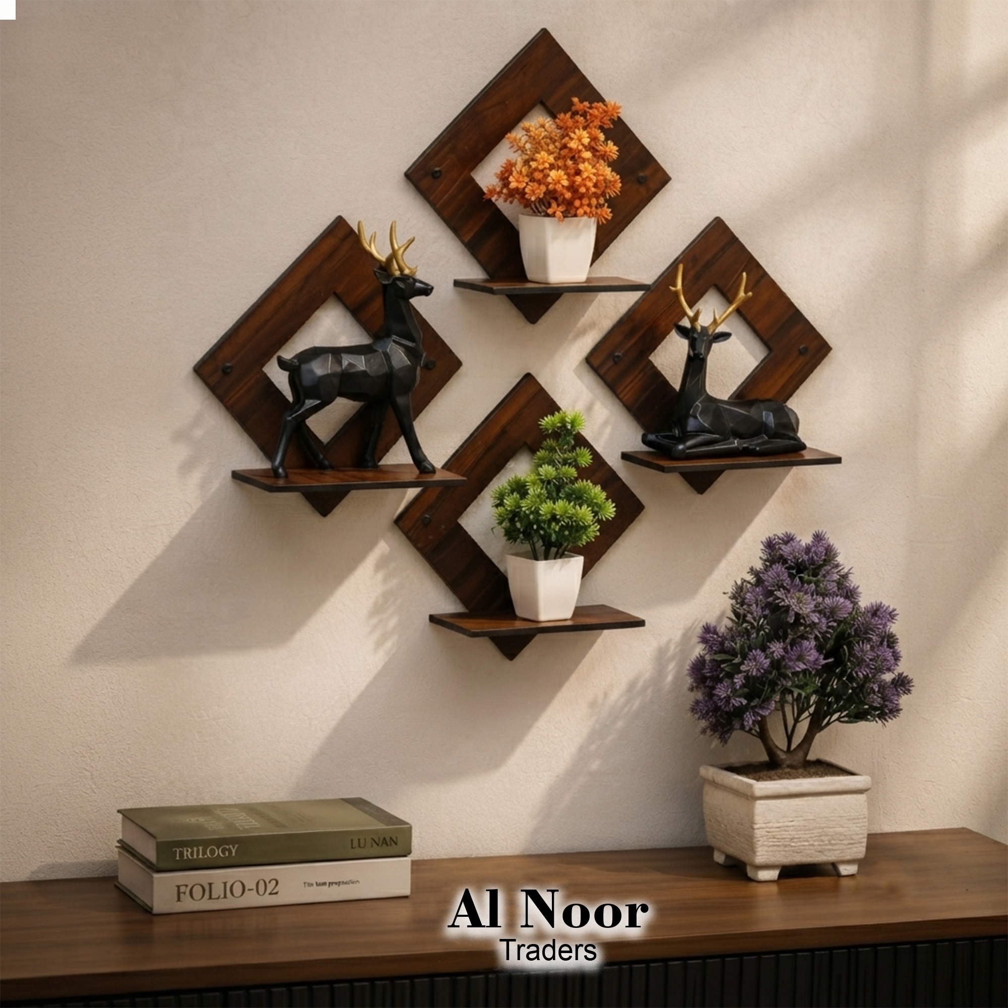 Wall Shelf, Wall Shelves, Wooden Wall Shelf For kids, girls, bed room, Lasercut floating Shelf |  Wall Shelves for Home Decor Items | Living Room & Bedroom | Wall Mount MDF Wooden Wall Shelf |