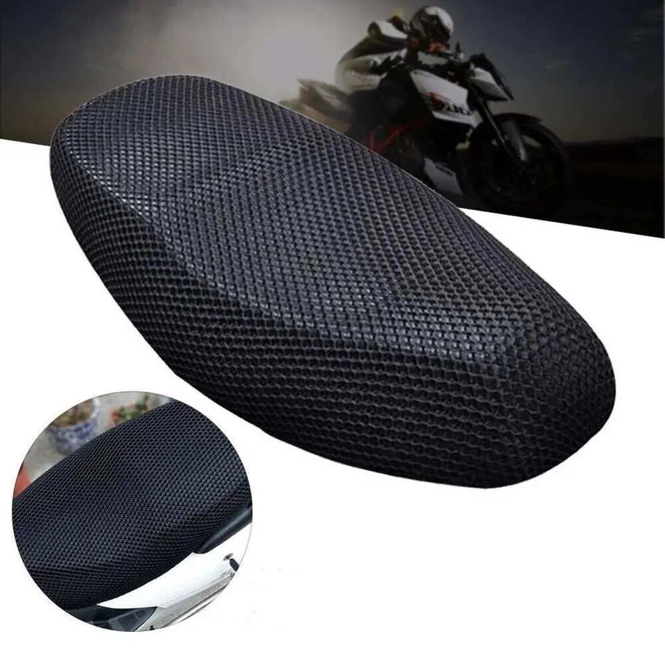 10mm Motorcycle Seat Heat Mesh Net Cover Sunscreen Cool Cushion Protector Sun Block Heat Insulation Mesh Pad