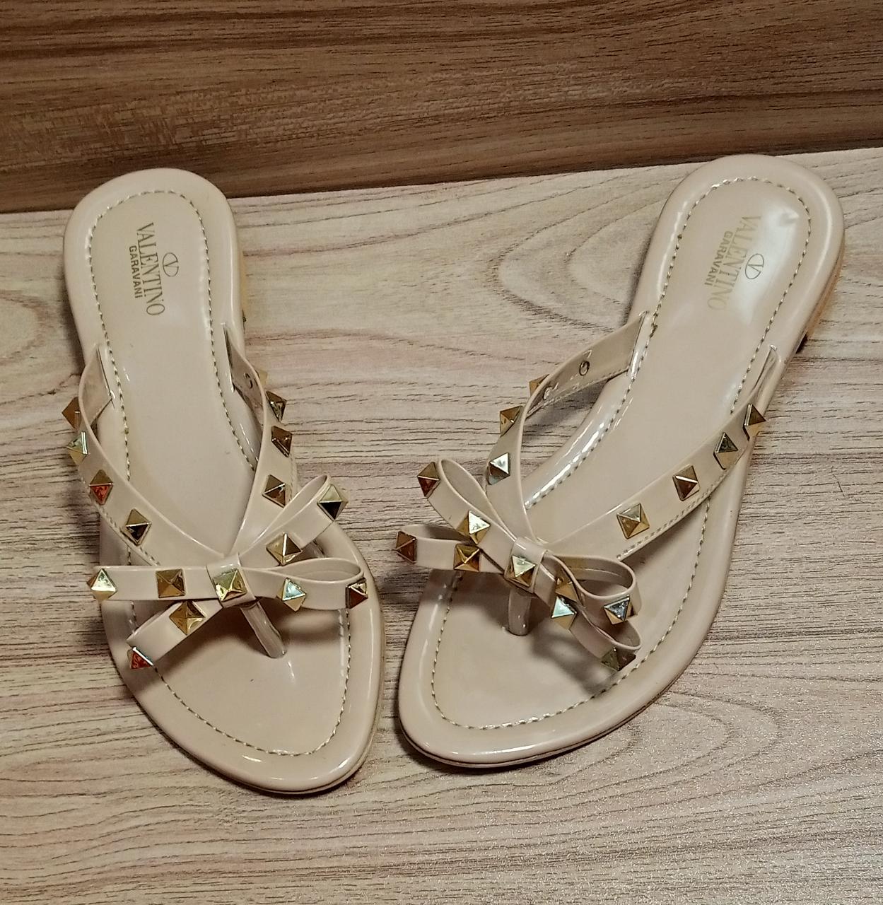 valentino studded bow sandals